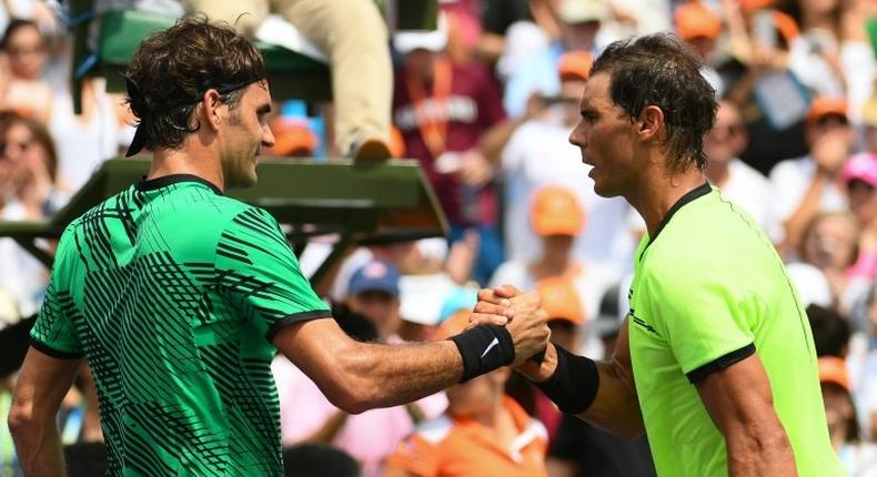 Their rivalry has stretched 13 years and 37 matches but Rafael Nadal (R) and Roger Federer have never met at the US Open