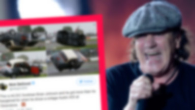 Brian Johnson z AC/DC miał poważny wypadek samochodowy. Do sieci wyciekły zdjęcia zniszczonego auta