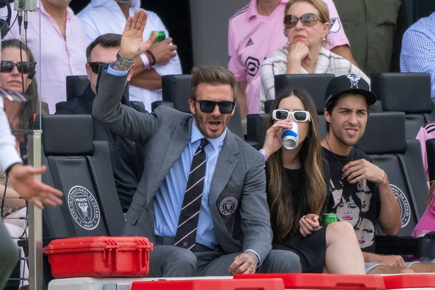 David Beckham podczas meczu Inter Miami - Los Angeles FC (12 marca 2022 r.)