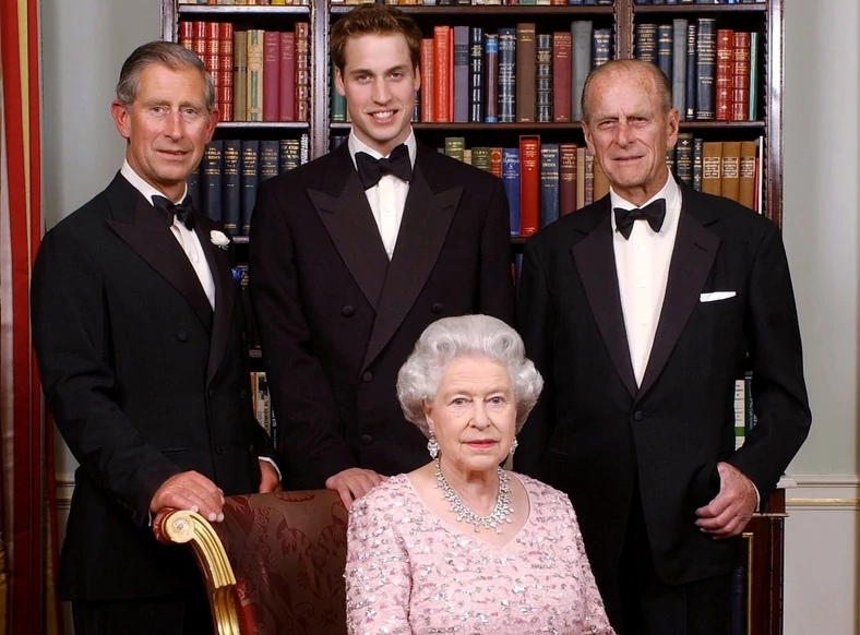 Elżbieta II, Karol, William, Filip