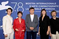 Tomasz Ziętek, Sandra Korzeniak,  Jan P. Matuszyński, Agnieszka Grochowska Jacek Braciak na Festiwalu Filmowym w Wenecji