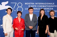 Tomasz Ziętek, Sandra Korzeniak,  Jan P. Matuszyński, Agnieszka Grochowska Jacek Braciak na Festiwalu Filmowym w Wenecji