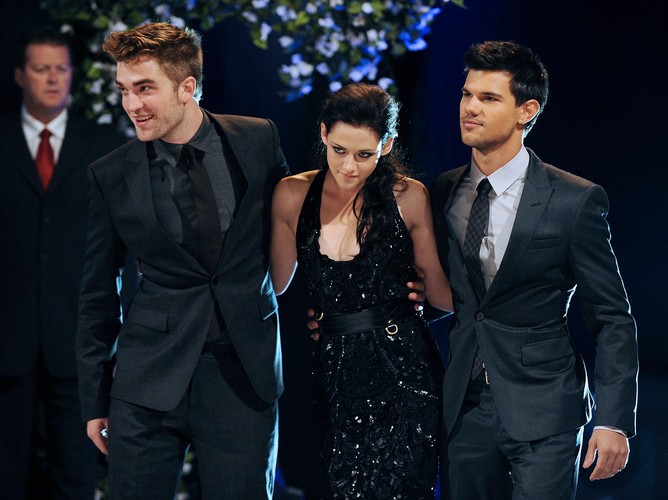 Robert Pattinson, Kristen Stewart i Taylor Lautner w Londynie