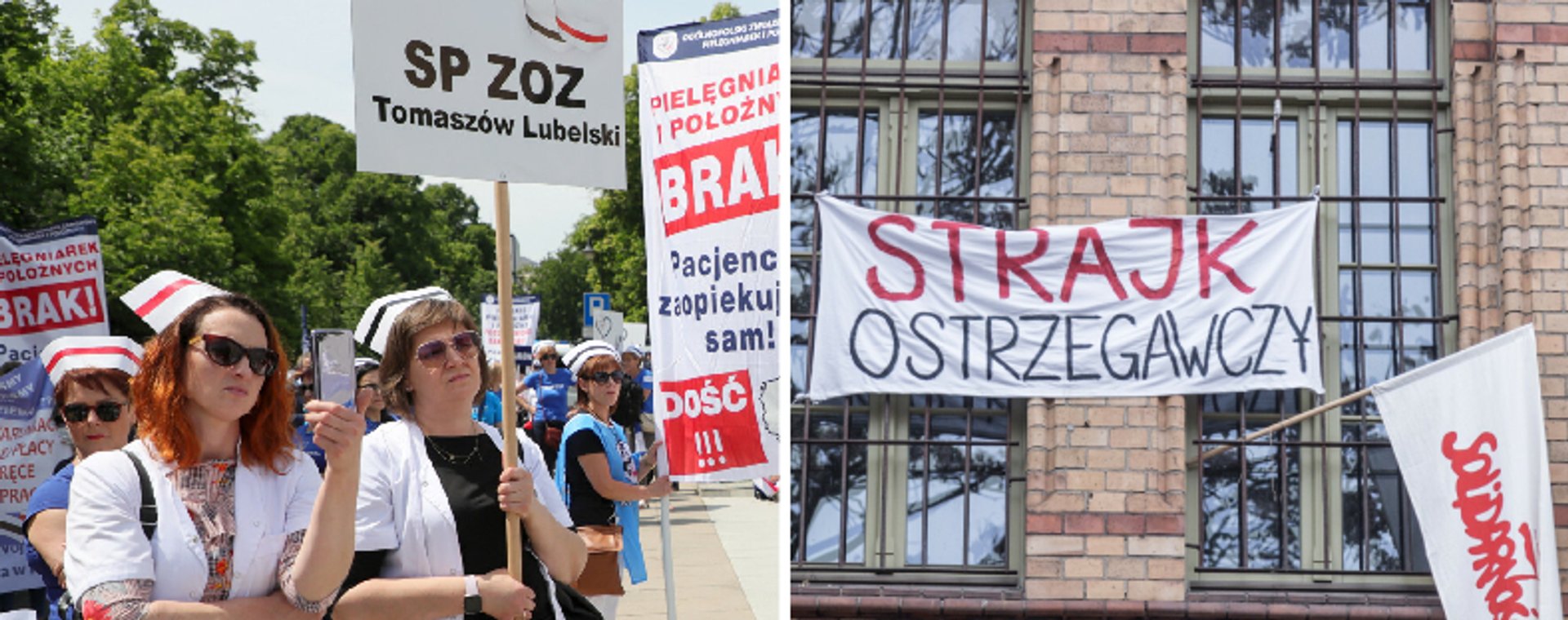 Dwa najgłośniejsze ostatnio strajki: pielęgniarek i nauczycieli