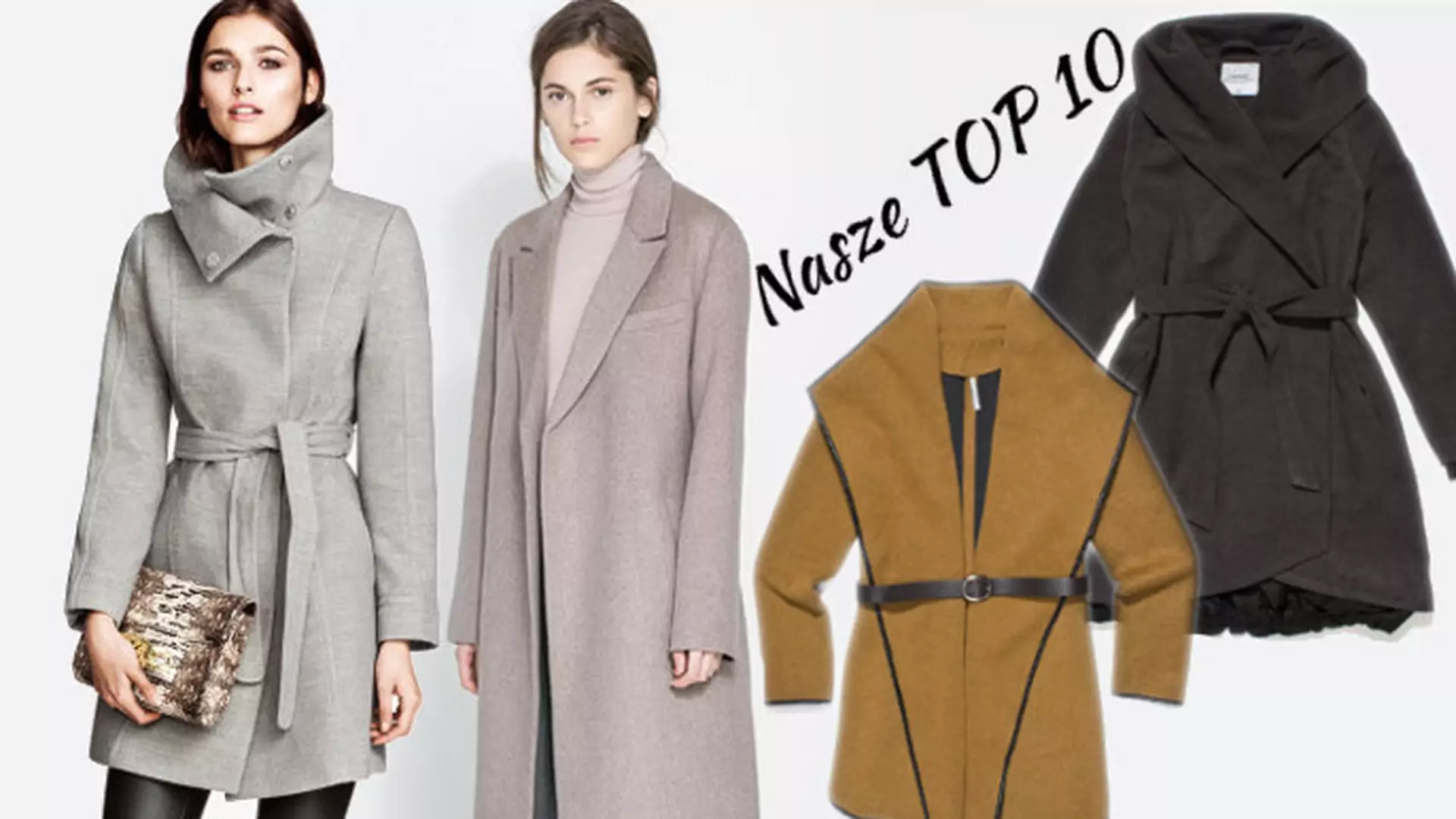 TOP 10 płaszczy wiązanych! Gwarancja kobiecej zimy