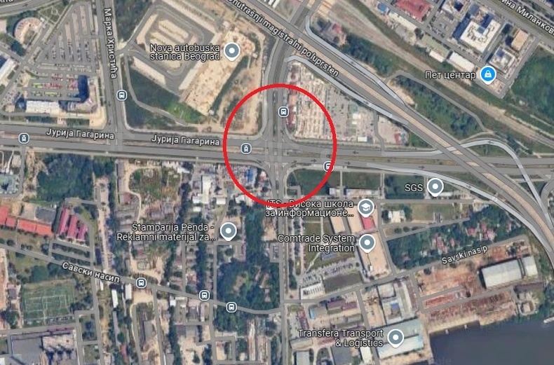 Kamera na raskrsnici ulica Jurija Gagarina i Antifašističke borbe