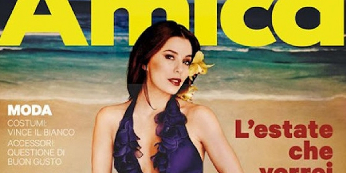 Wyretuszowana Eva Longoria na okładce magazynu Amica