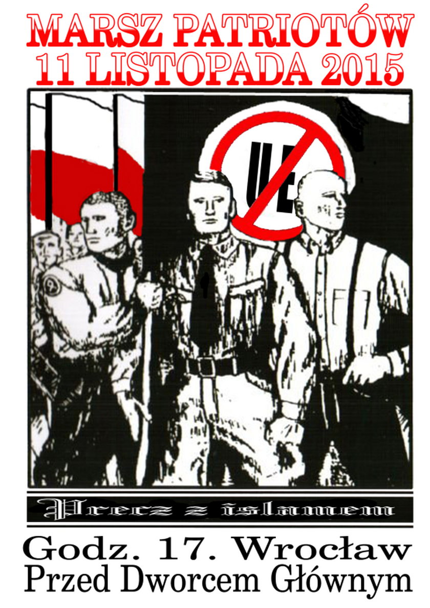 Kowalski tłumaczy się z neonazistowskiego plakatu