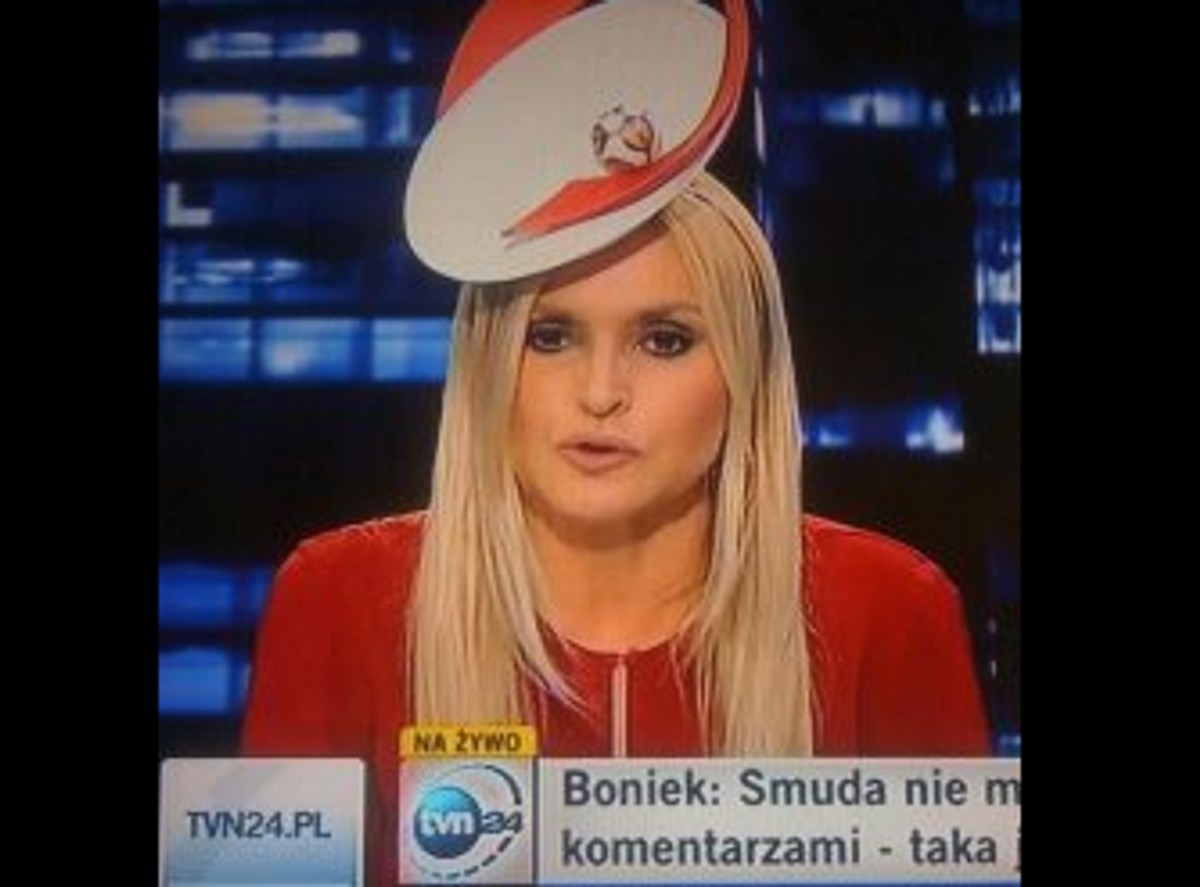 Monika Olejnik w przedziwnym kapeluszu. Hit czy kit?