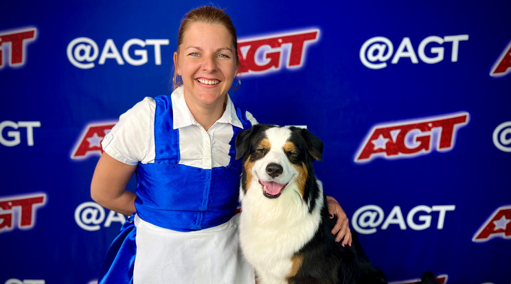 Magyarország többszörösen díjnyertes dog dancer-e (kutyatáncoltatója) 4 igent kapott az America’s Got Talent válogatóján. / Fotó: Positive Adamsky