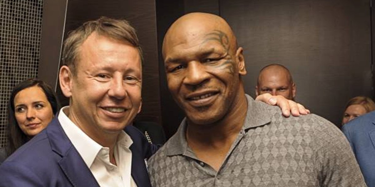 Tony Cowen i były bokser Mike Tyson