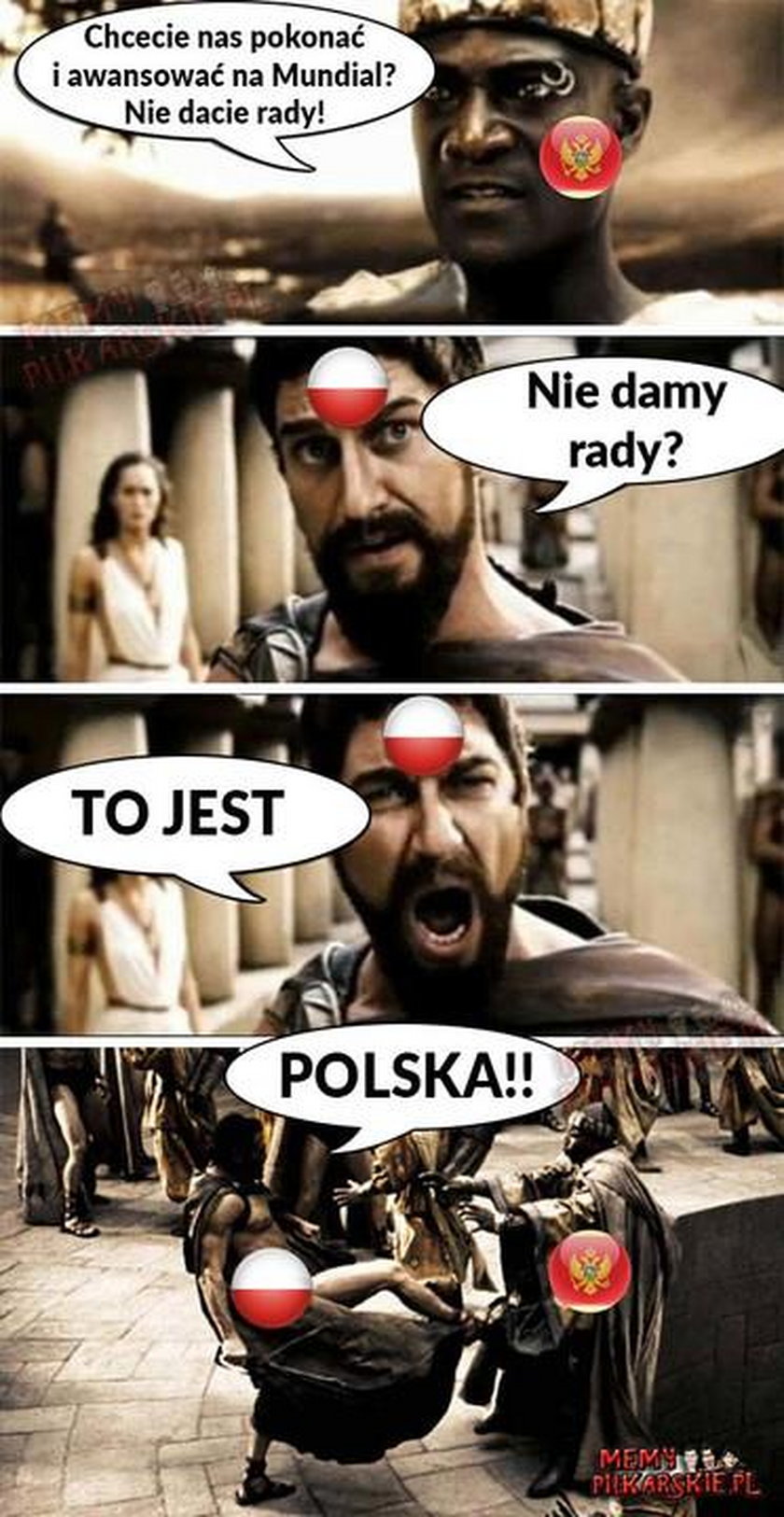 Memy po meczu Polska Czarnogóra