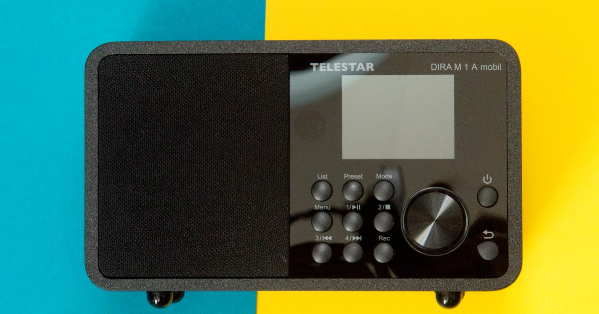 Telestar Dira M 1 A testte: EWF acil durum uyarısı ve bataryaya sahip DAB radyo
