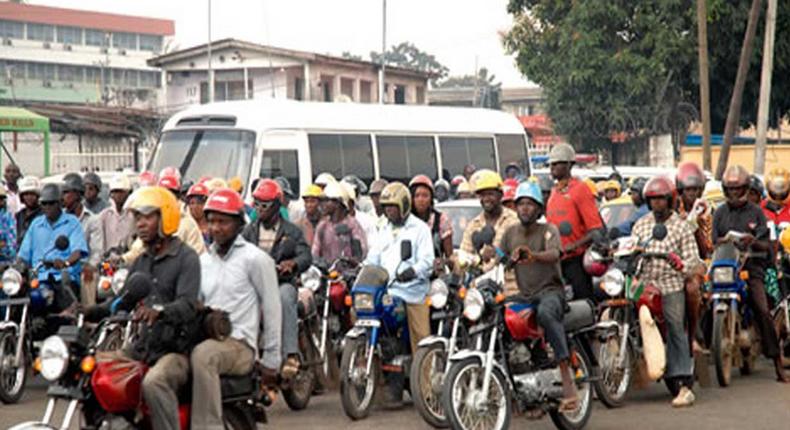 Okada riders protest incessant extortion, arrest by police in Lagos. [Independent] 