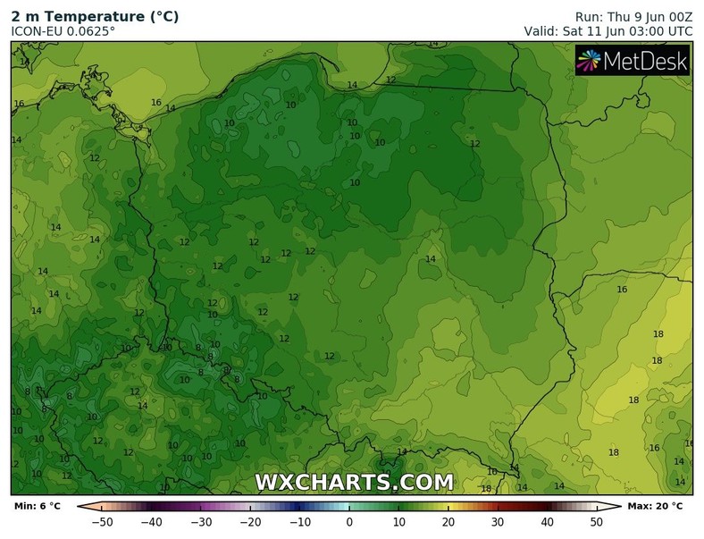 Temperatura, zwłaszcza na zachodzie, nie będzie zbyt wysoka