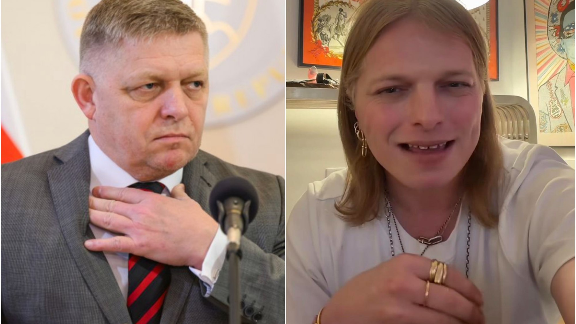 Robert Fico a Gwen McMullen