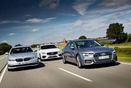 Audi A6 kontra Volvo S90 i BMW serii 5 - pojedynek na szczycie
