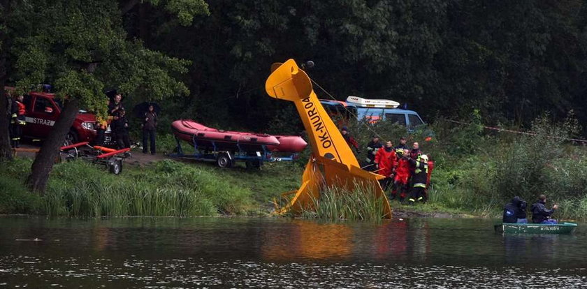 Wypadek awionetki. Znalazł się pilot