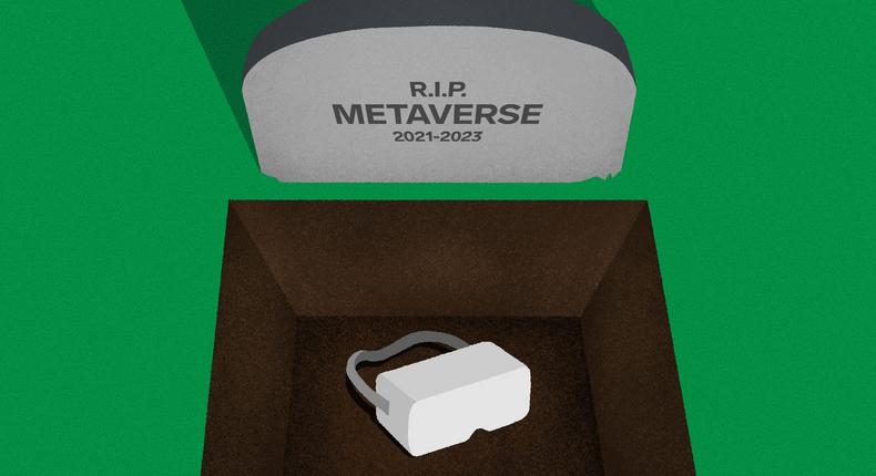 The Metaverse, once the hottest idea in tech, is headed to the industry's graveyard of failed fads.Robyn Phelps/Insider