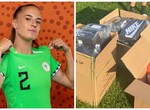 Do small for Naija too — Nigerians tell Ashleigh Plumptre as she shares more free Nike bags, boots