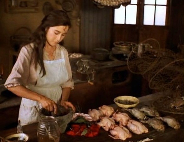 'Przepiórki w płatkach róży'