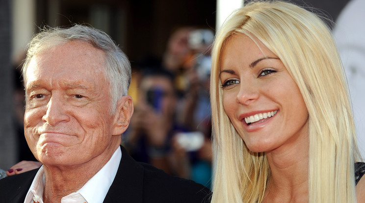 Hugh Hefner és Crystal Harris /Fotó: AFP