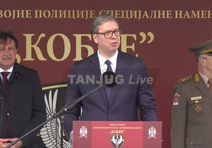 Aleksandar Vučić prisustvuje obeležavanju Dana jedinice Kobre