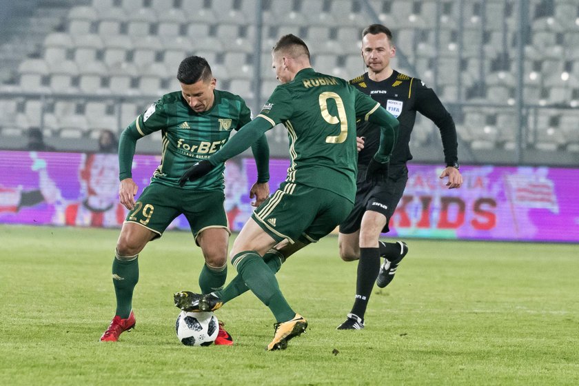 Pilka nozna. Ekstraklasa. Cracovia Krakow - Slask Wroclaw. 10.02.2018