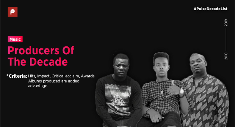 Here are the producers of the decade (The 2010). (Pulse Nigeria)