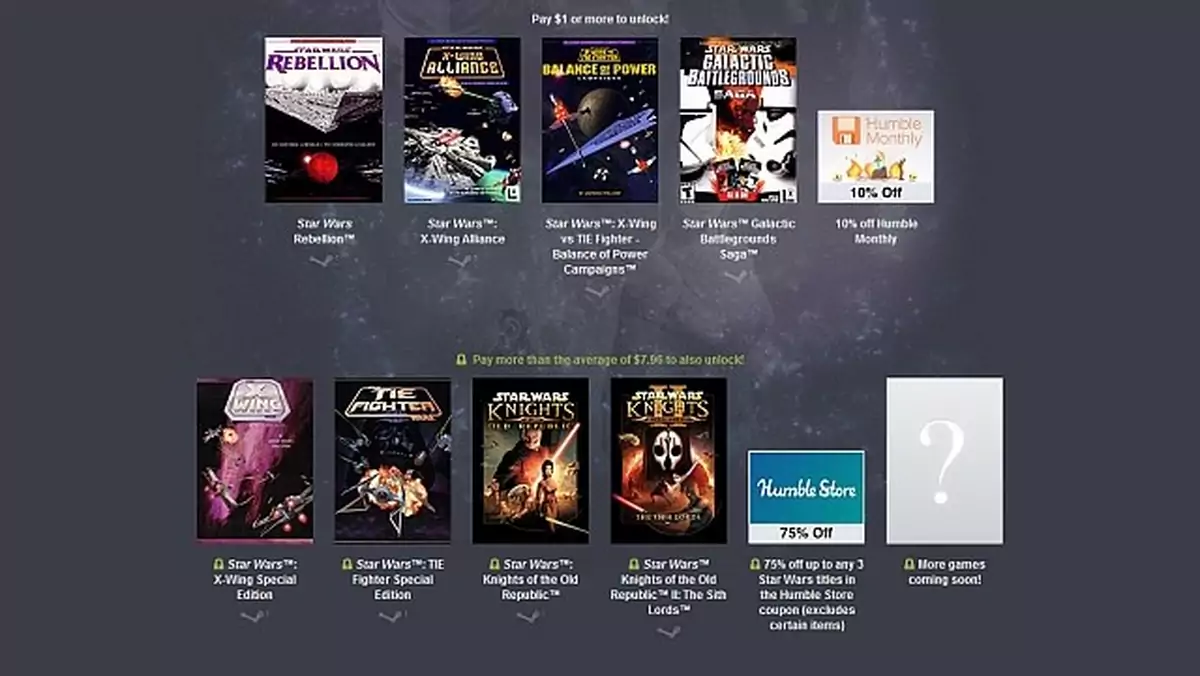 Nowy Humble Bundle stawia na Gwiezdne Wojny