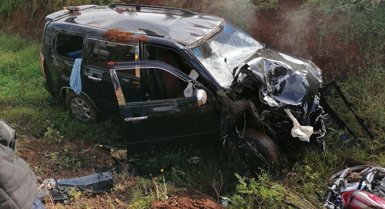 Photo of morning accident in Eldoret (Citizen)