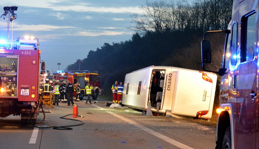 Katastrofa autobusu w NNiemczech