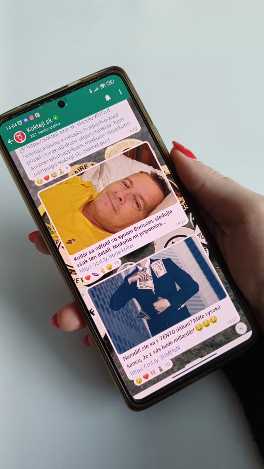 Sledujte Koktejl.sk na Whatsappe!