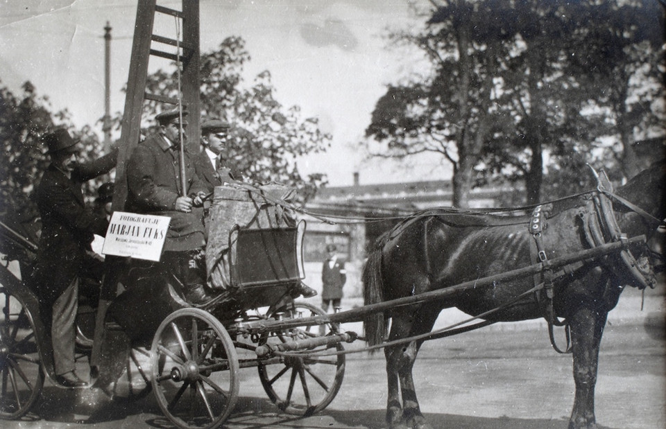 Warszawa, 3 maja 1916. Marjan Fuks wyjeżdża na obchody 125. rocznicy uchwalenia Konstytucji 3 maja