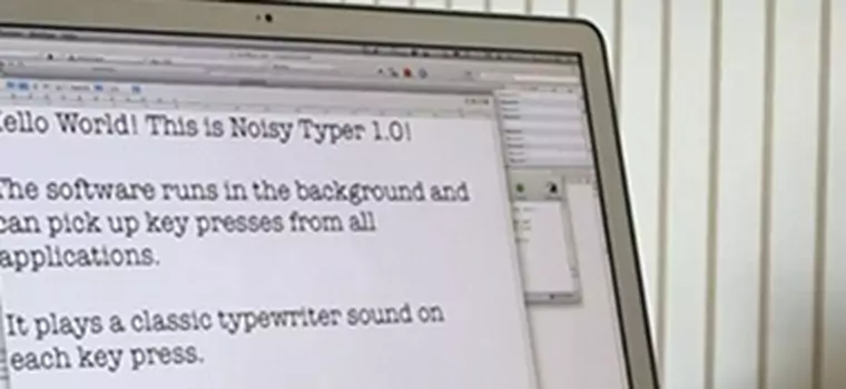 Do porannej kawy: zamień swojego Macbooka w maszynę do pisania (wideo)