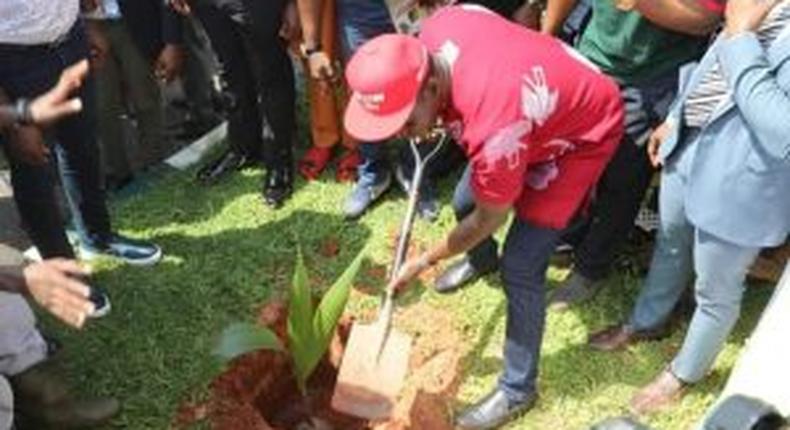 Gov. Charles Soludo inaugurating 2022 farming season in Anambra. [NAN]