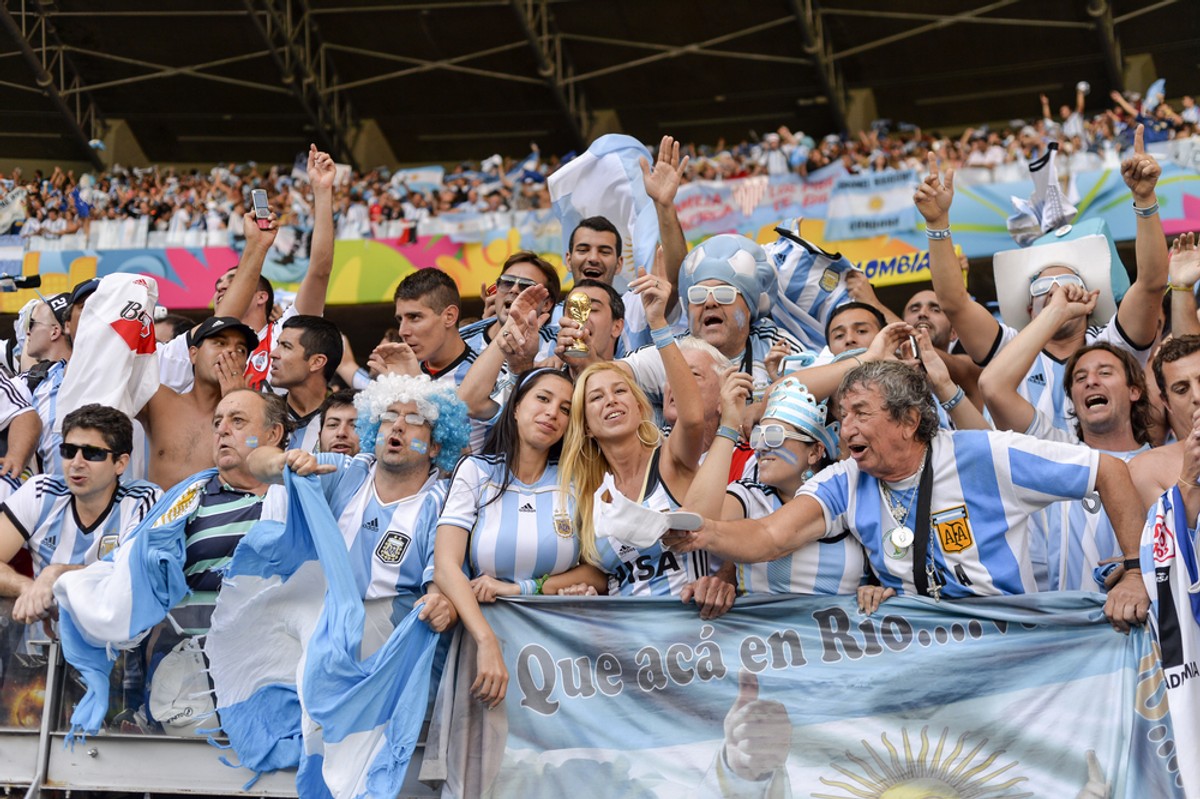 Kibice reprezentacji Argentyny
