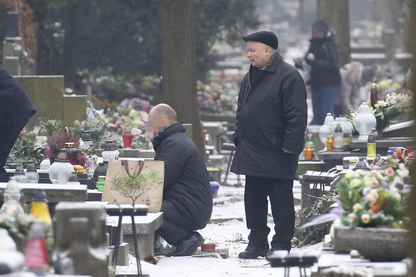 Jarosław Kaczyński na warszawskich Powązkach