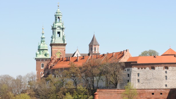 Widok na Wawel w Krakowie