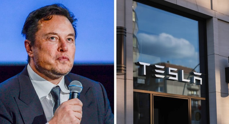 Elon Musk is no longer the world's richest person as Tesla shares keep sliding.Carina Johansen/Getty Images; Jeremy Moeller/Getty Images