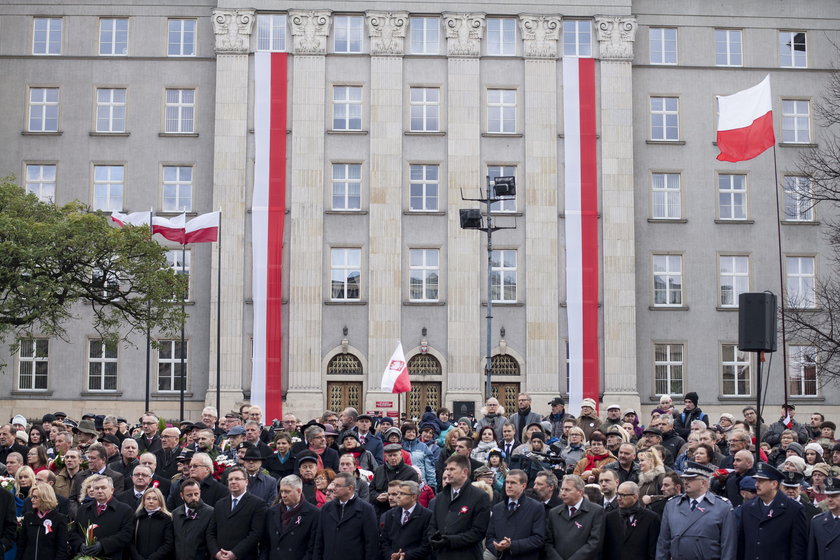 Katowice. Święto niepodległości 11 listopada 2017
