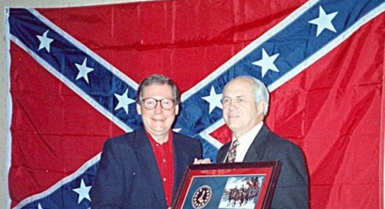 mitch McConnell confederate flag