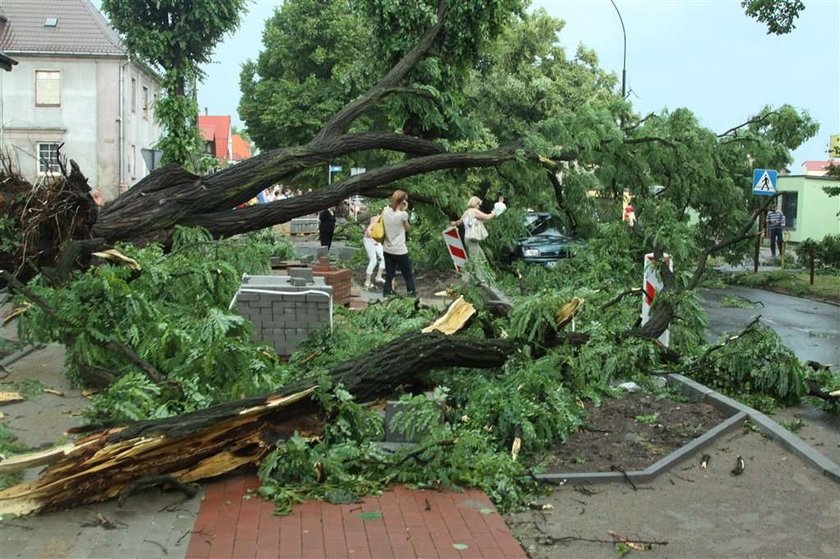 burza, gradobicie, ulewa, Białogard