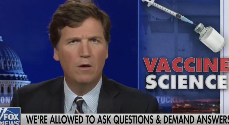 Fox News host on the July 19 edition of his show continued to encourage viewers to question the efficacy of COVID-19 vaccines
