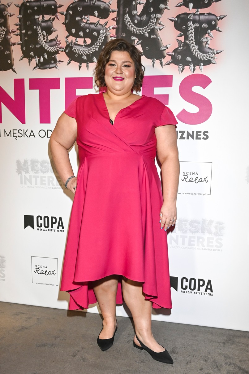 Dominika Gwit na premierze spektaklu