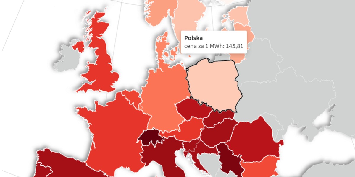 Energia w Polsce w porównaniu do reszty Europy jest bardzo tania.