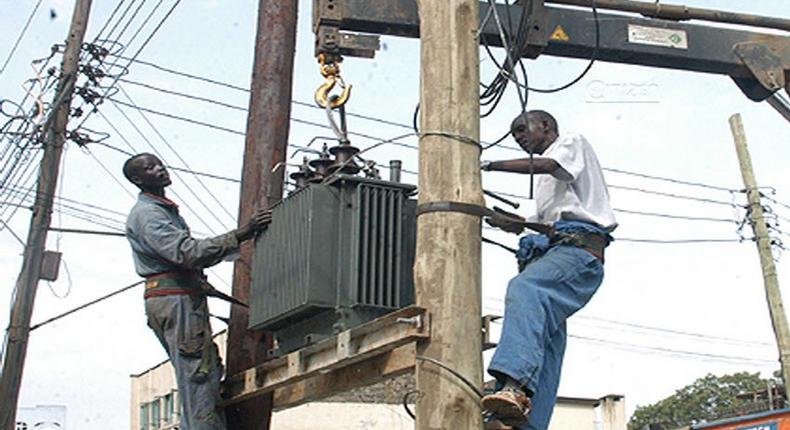 Illustrative photo of electricity workers (Pulse Kenya) 