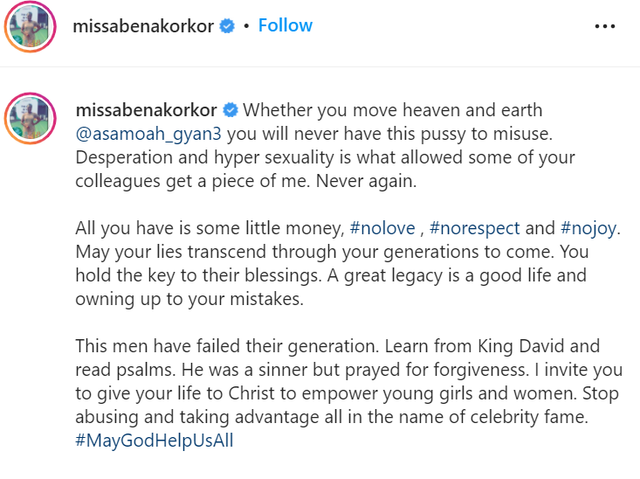 Abena Korkor on Instagram 