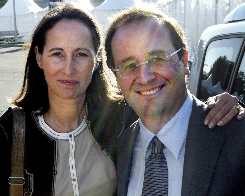 Segolene Royal i jej były mąż obecny prezydent Francji Francois Hollande