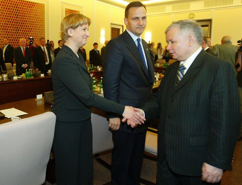 Anna Fotyga, Radosław Sikorski, Jarosław Kaczyński